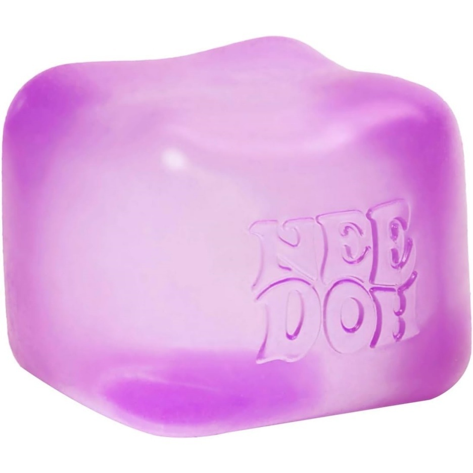 NeeDoh Nice Cube  Solid Squish  Purple